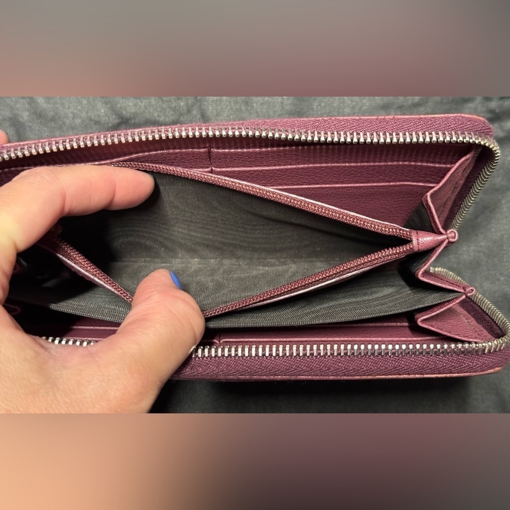 YSL pink Cassandra studded zip around wallet - Picture 15 of 16